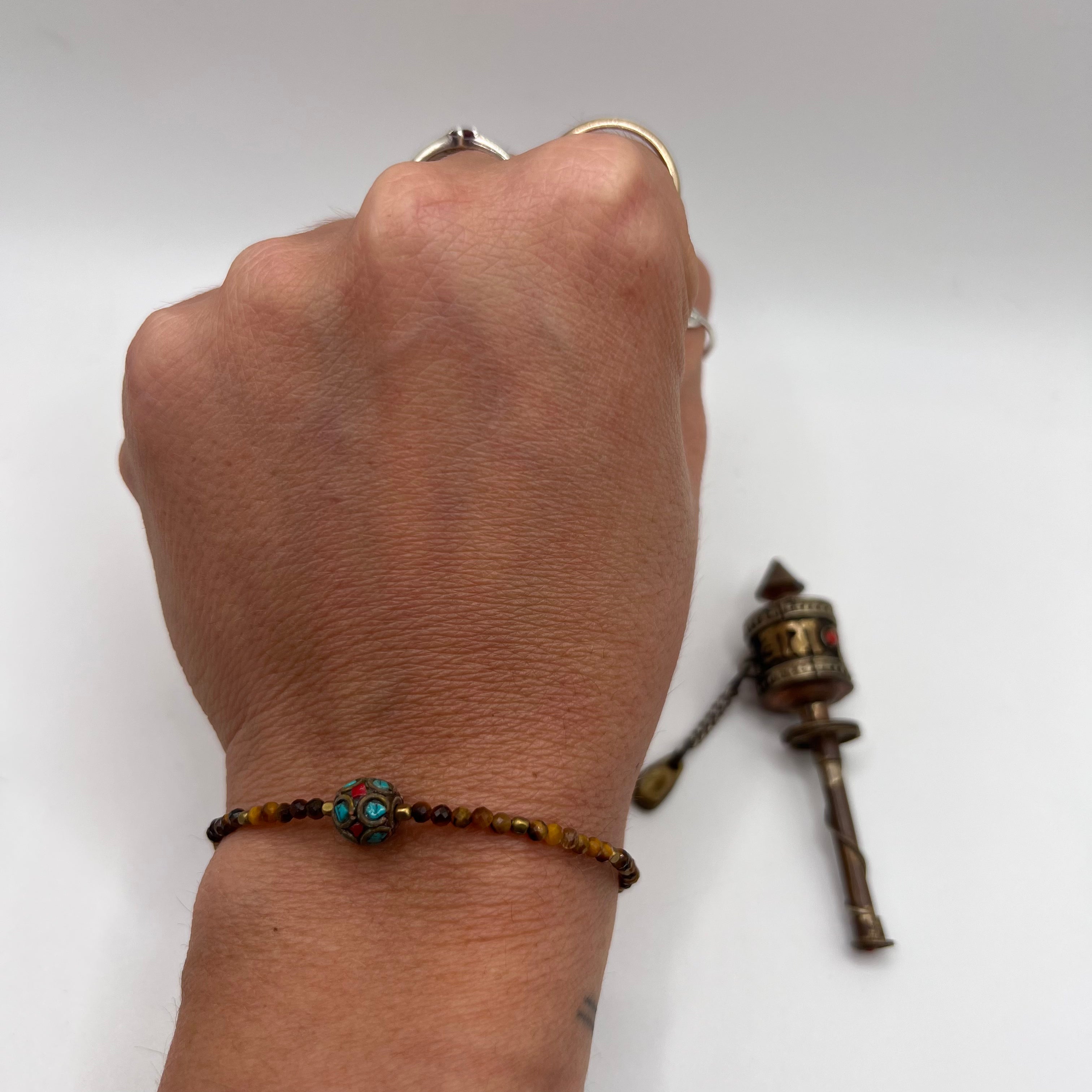 Pulsera Tibetana y Ojo de Tigre
