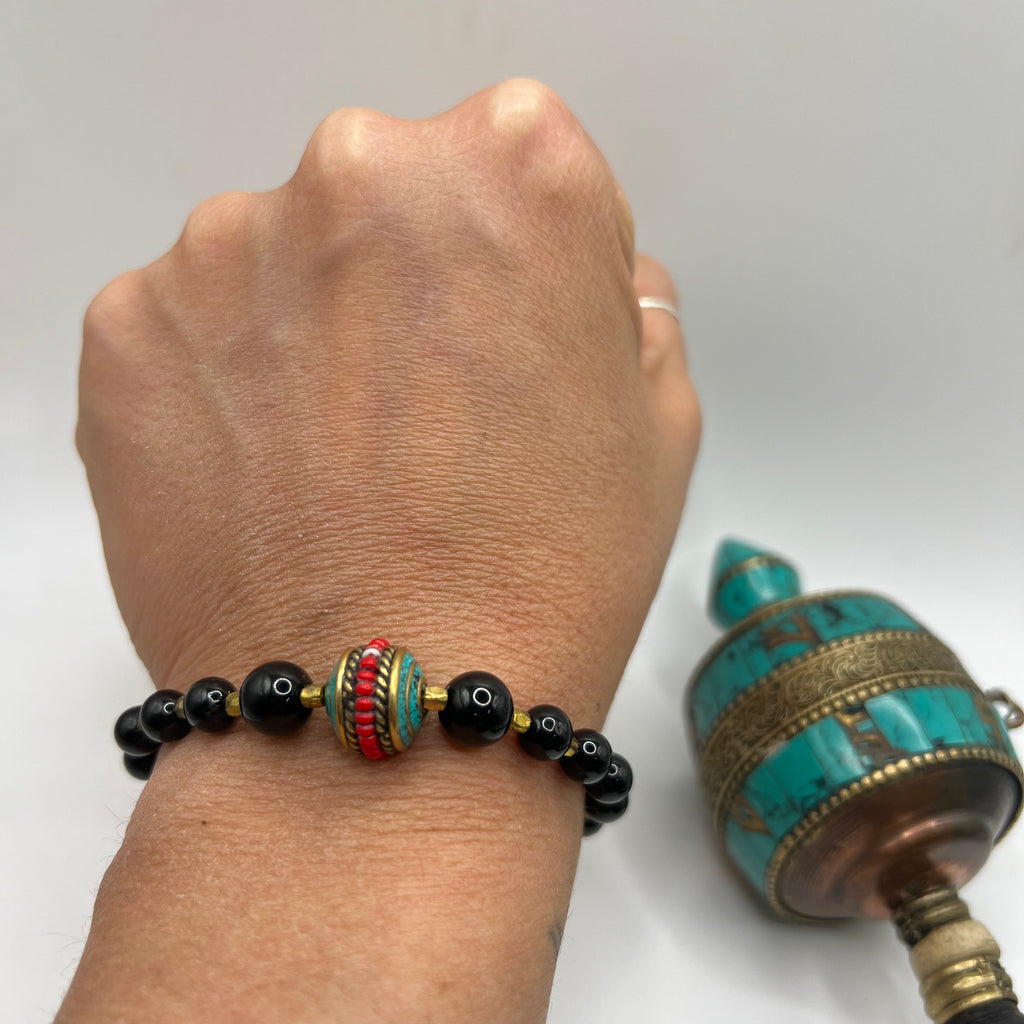 Pulsera Tibetana Turmalina