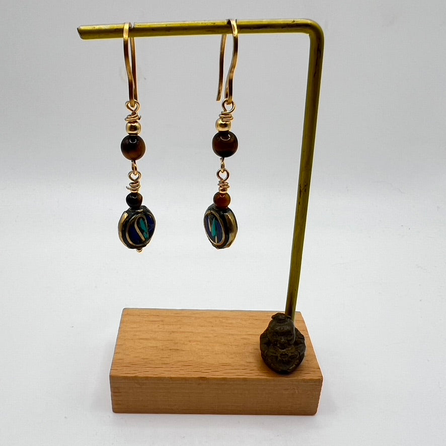 Pendientes Tibetanos y Ojo de Tigre