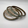 Pulsera Rígida Original de Nepal · Latón & Hueso