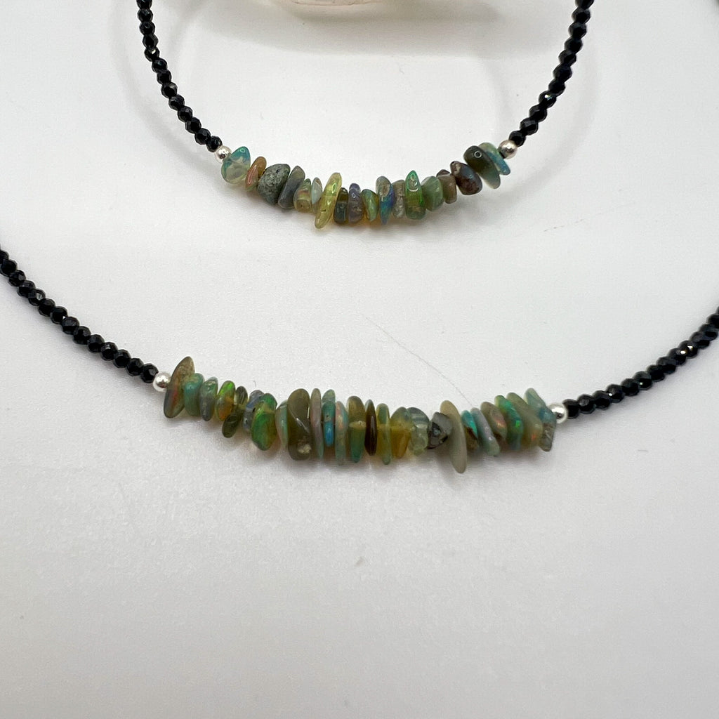Conjunto Ópalo Australiano y Espinela