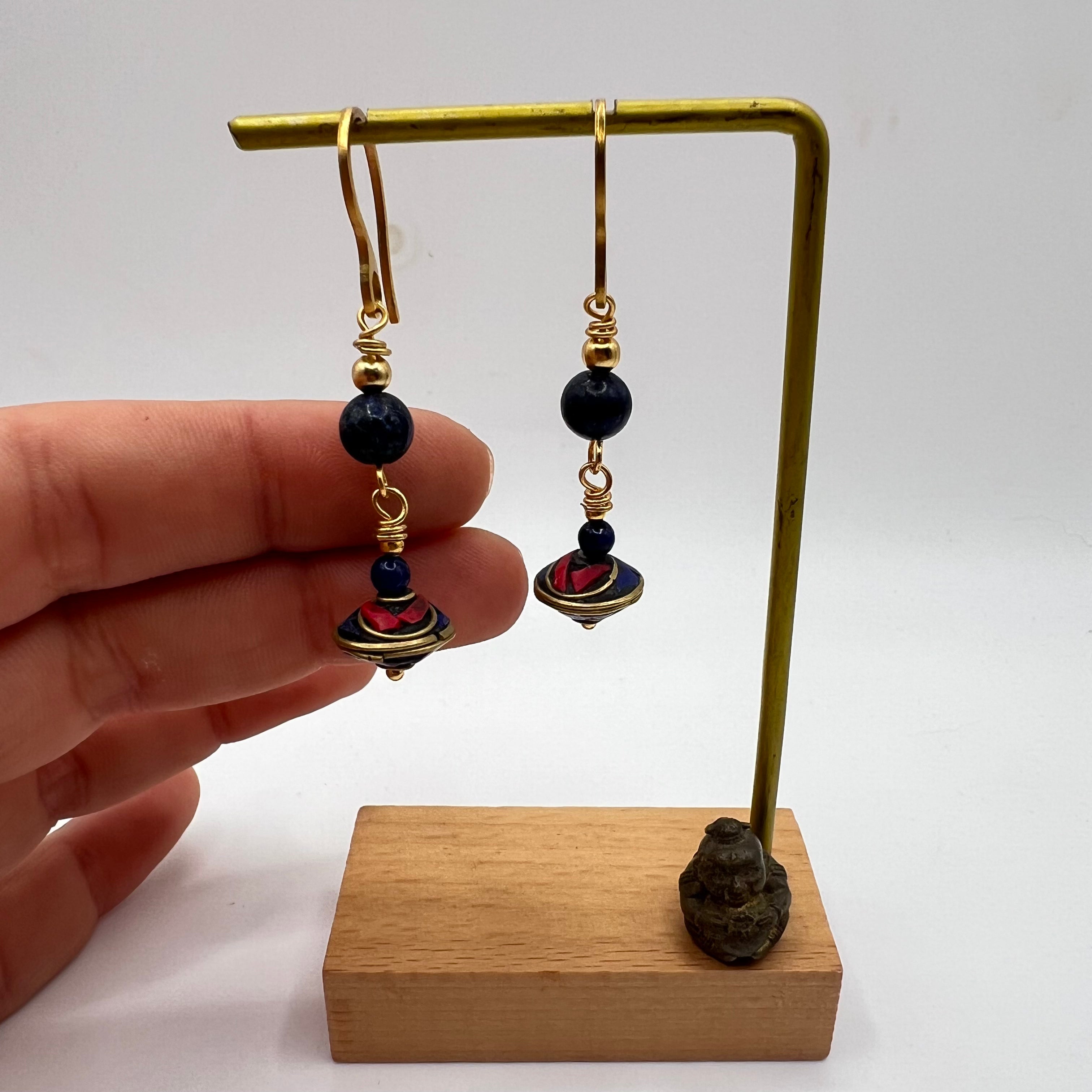 Pendientes Tibetanos y Lapislázuli