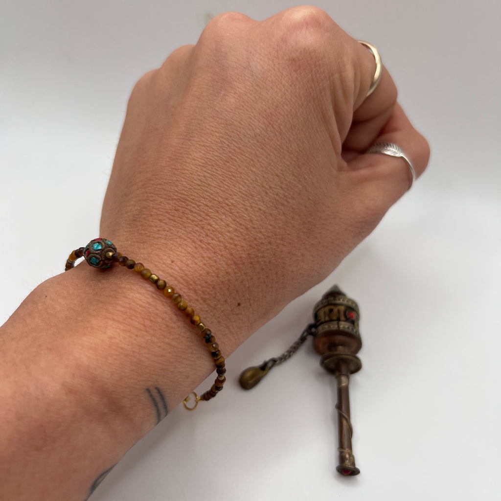 Pulsera Tibetana y Ojo de Tigre