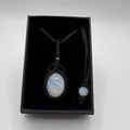 Colgante Piedra Luna Micro-Macramé