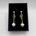 Pendientes Olivino y Perla Cultivada