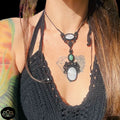 Collar Yangon  Piedra Luna & Crisoprasa