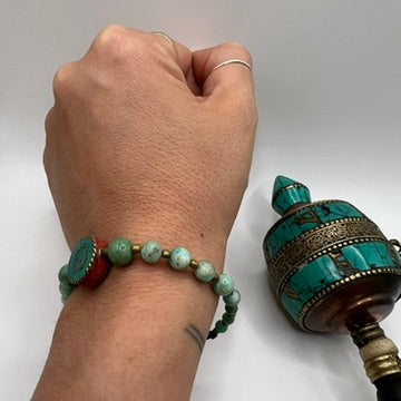Pulsera Tibetana Amazonita