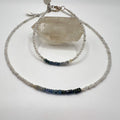 Conjunto Gargantilla & Pulsera · Zafiro Lenteja & Piedra Luna Mini