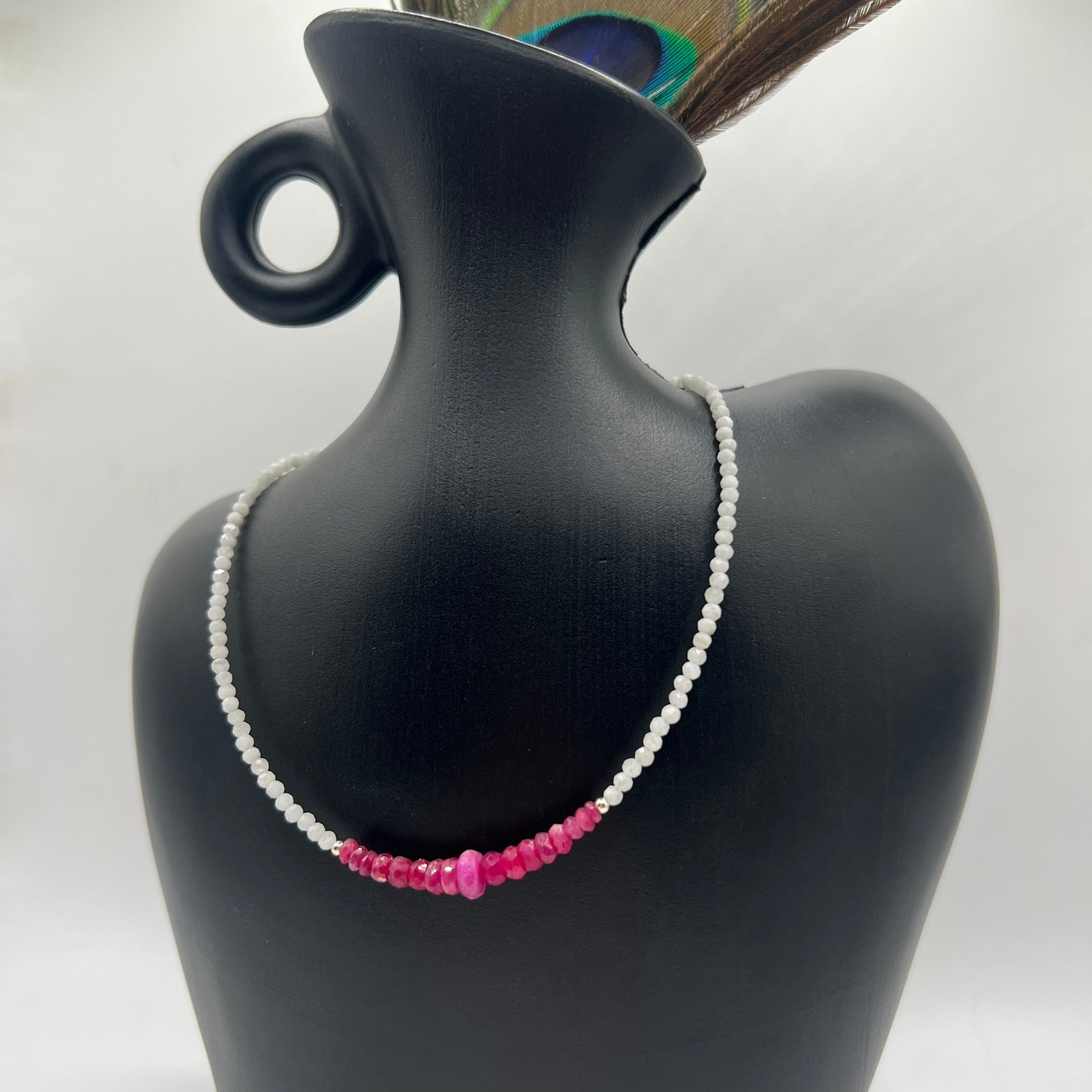 Conjunto Rubí y Piedra Luna