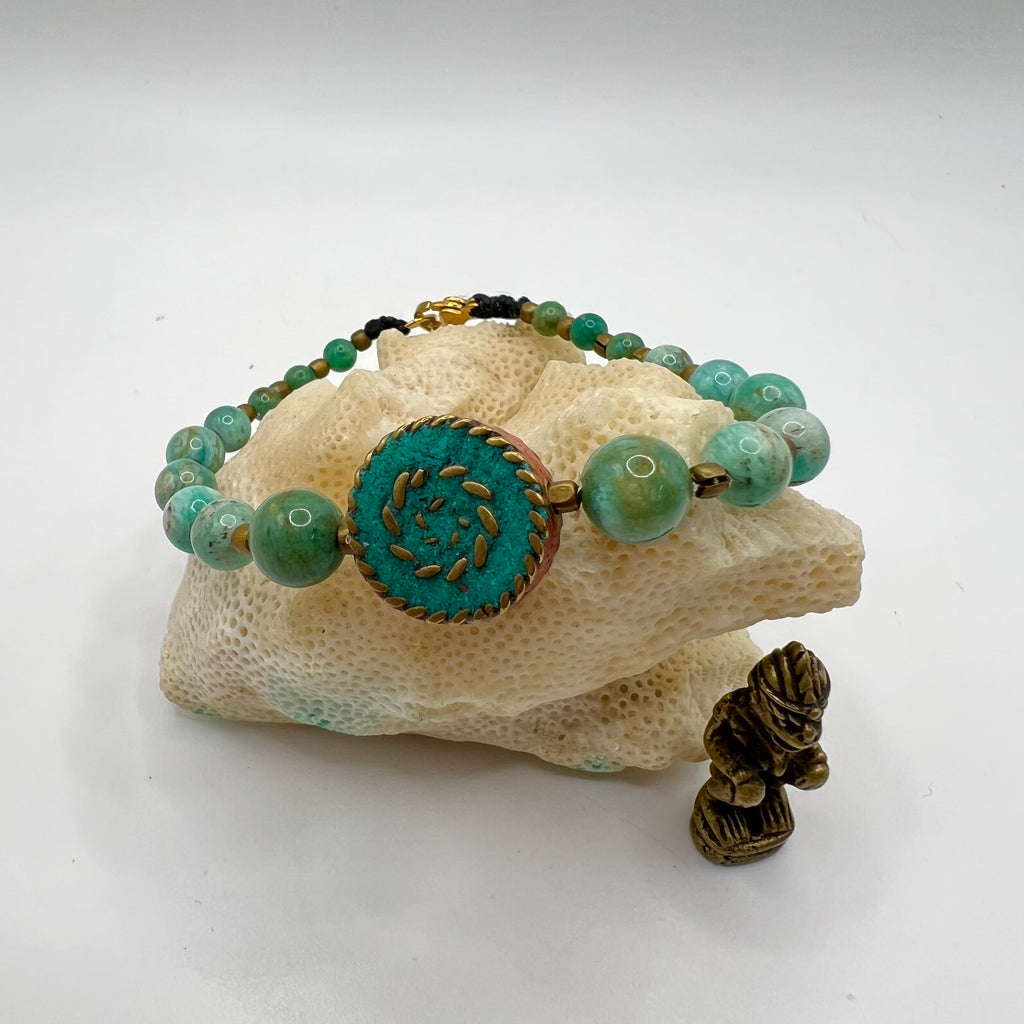 Pulsera Tibetana Amazonita