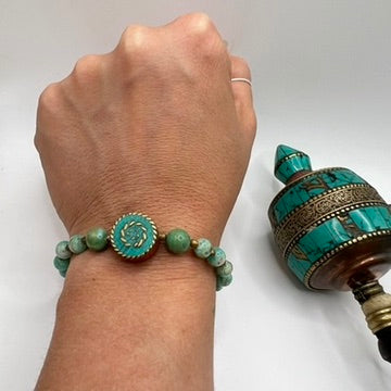 Pulsera Tibetana Amazonita