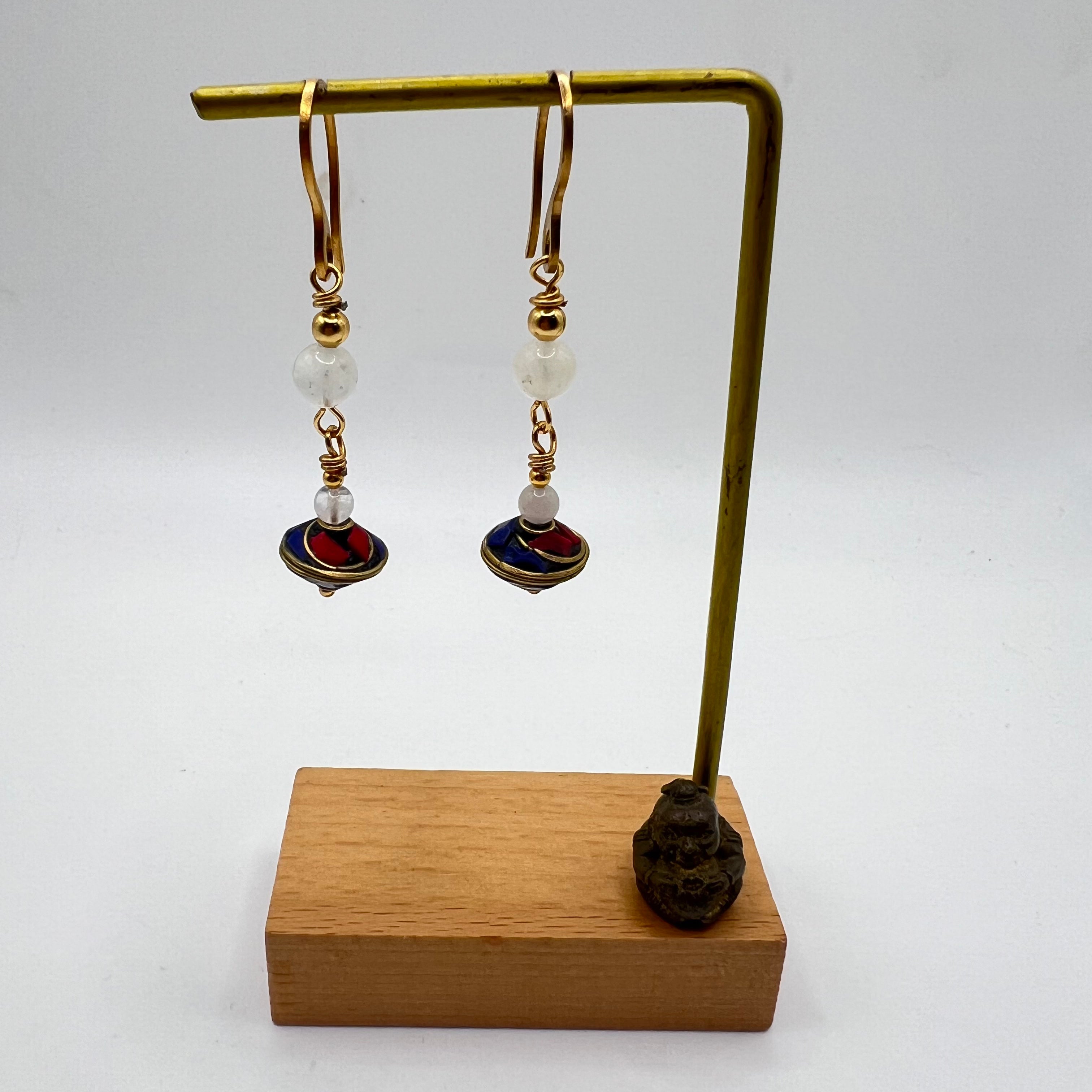Pendientes Tibetanos y Piedra Luna