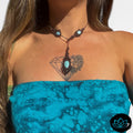 Collar Burma Larimar · Perlas & Plata de Ley