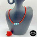 Conjunto Coral Indico y Larimar
