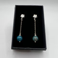 Pendientes Apatito Azul plata ley925