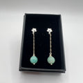 Pendientes Amazonita plata de ley925
