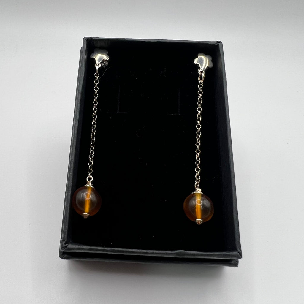 Pendientes Ambar plata de ley925