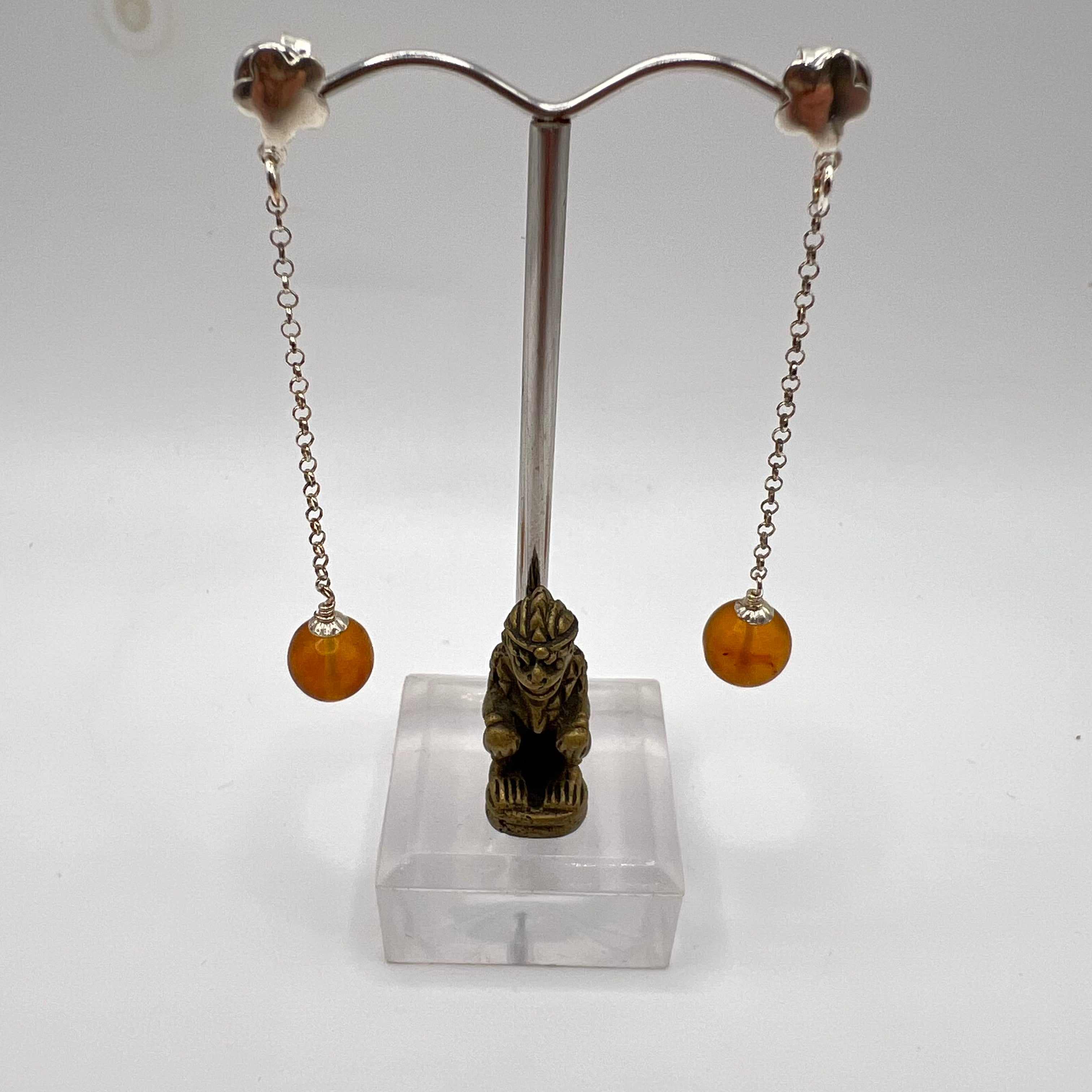 Pendientes Ambar plata de ley925