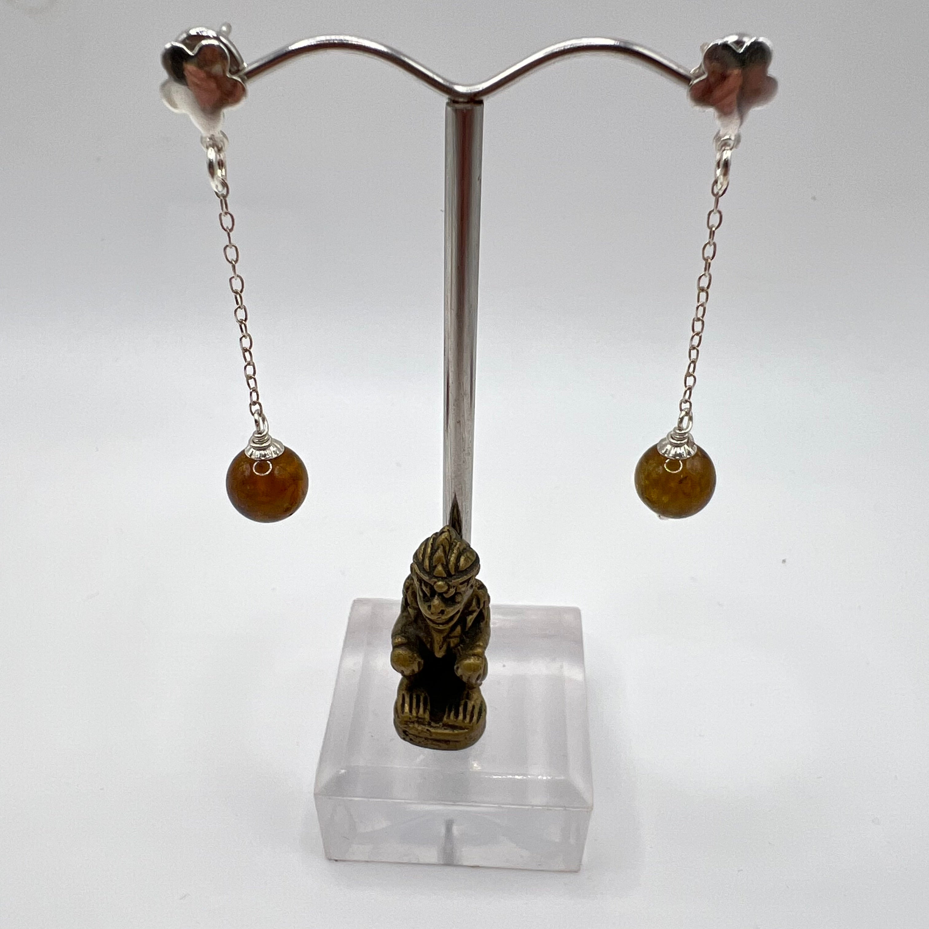 Pendientes Granate plata de ley925