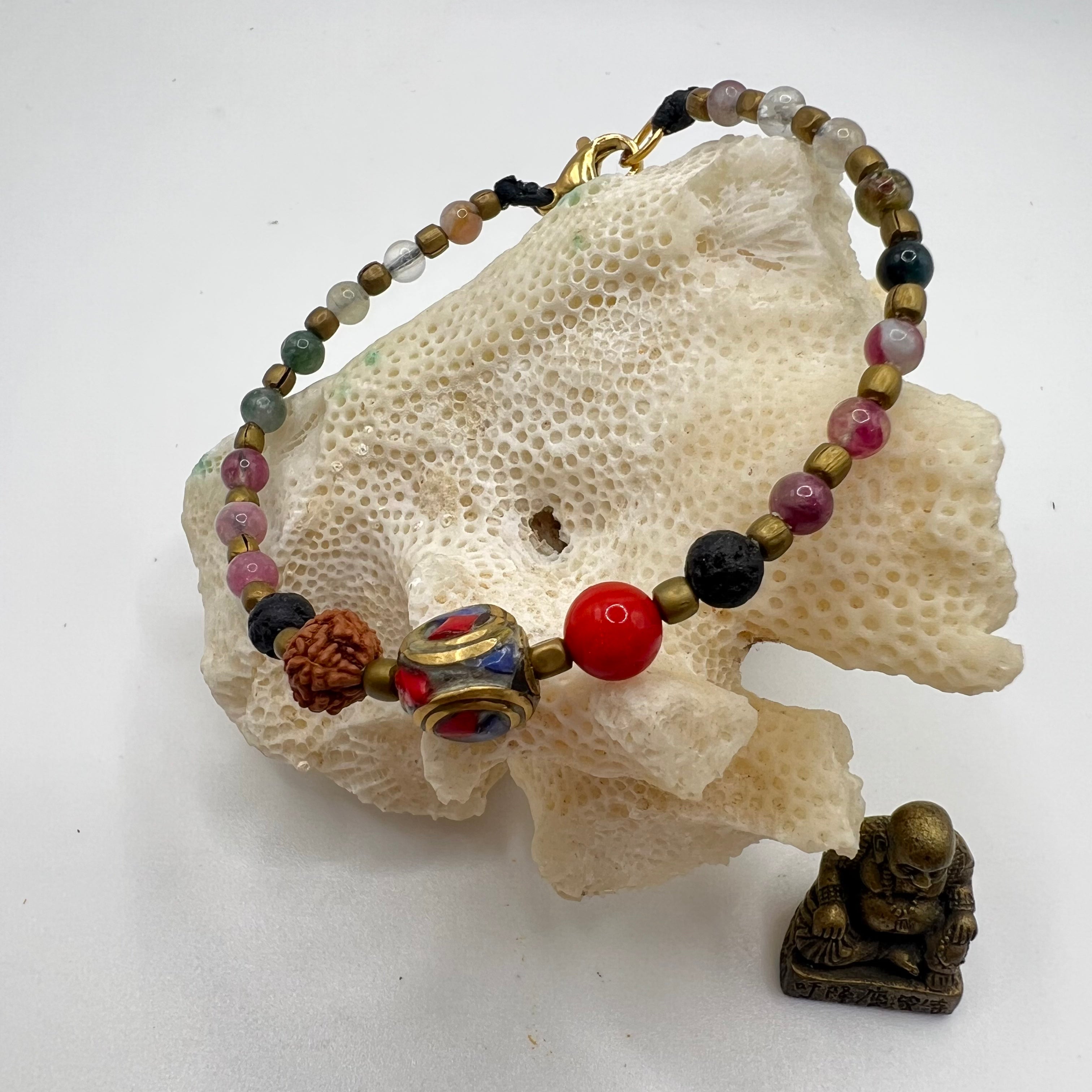 Pulsera Tibetana Turmalina
