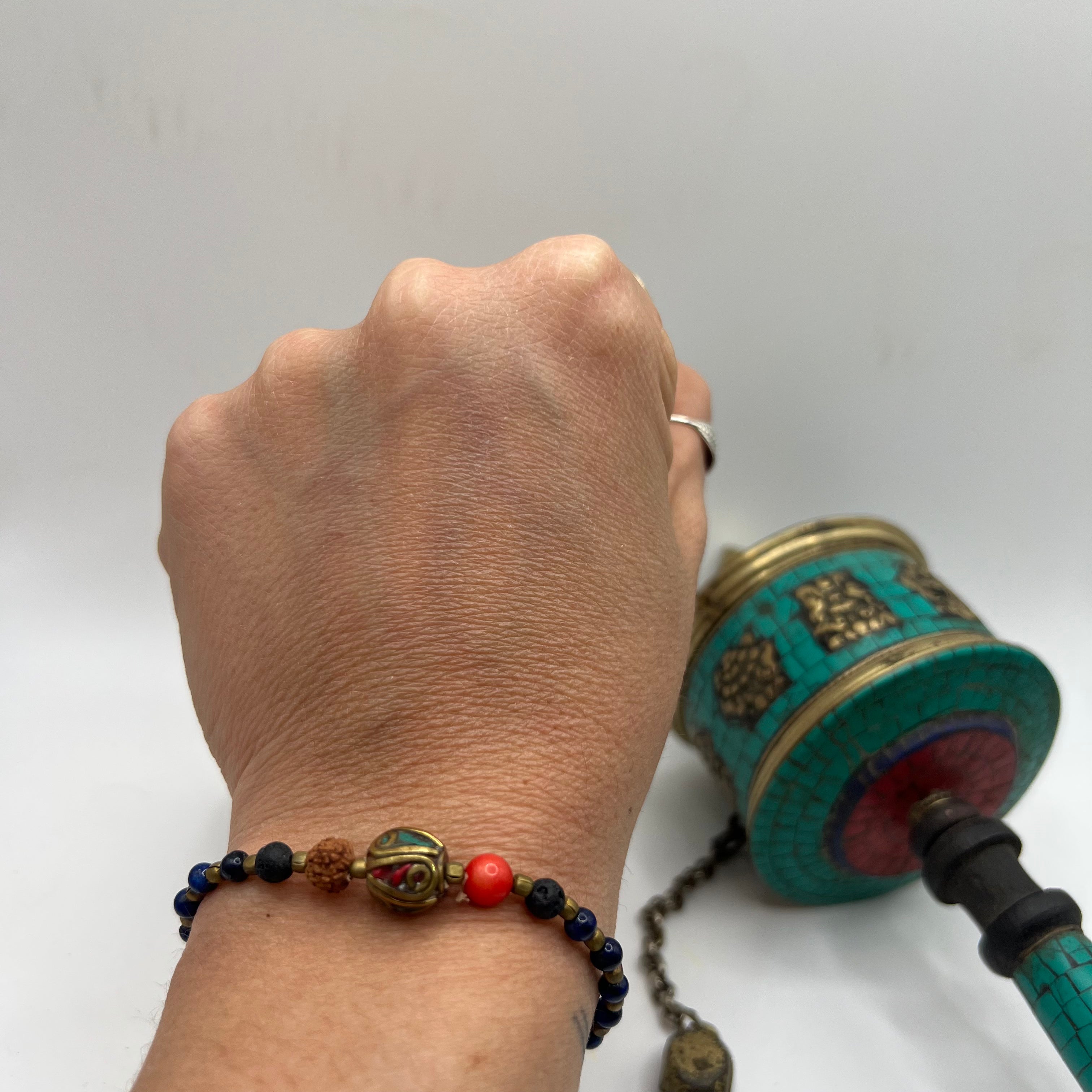 Pulsera Tibetana Lapislázuli