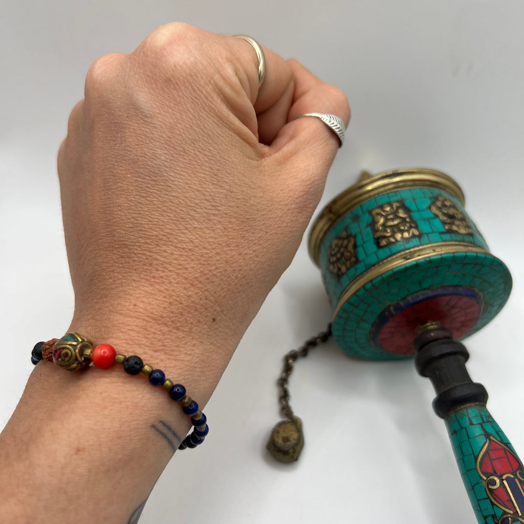 Pulsera Tibetana Lapislázuli