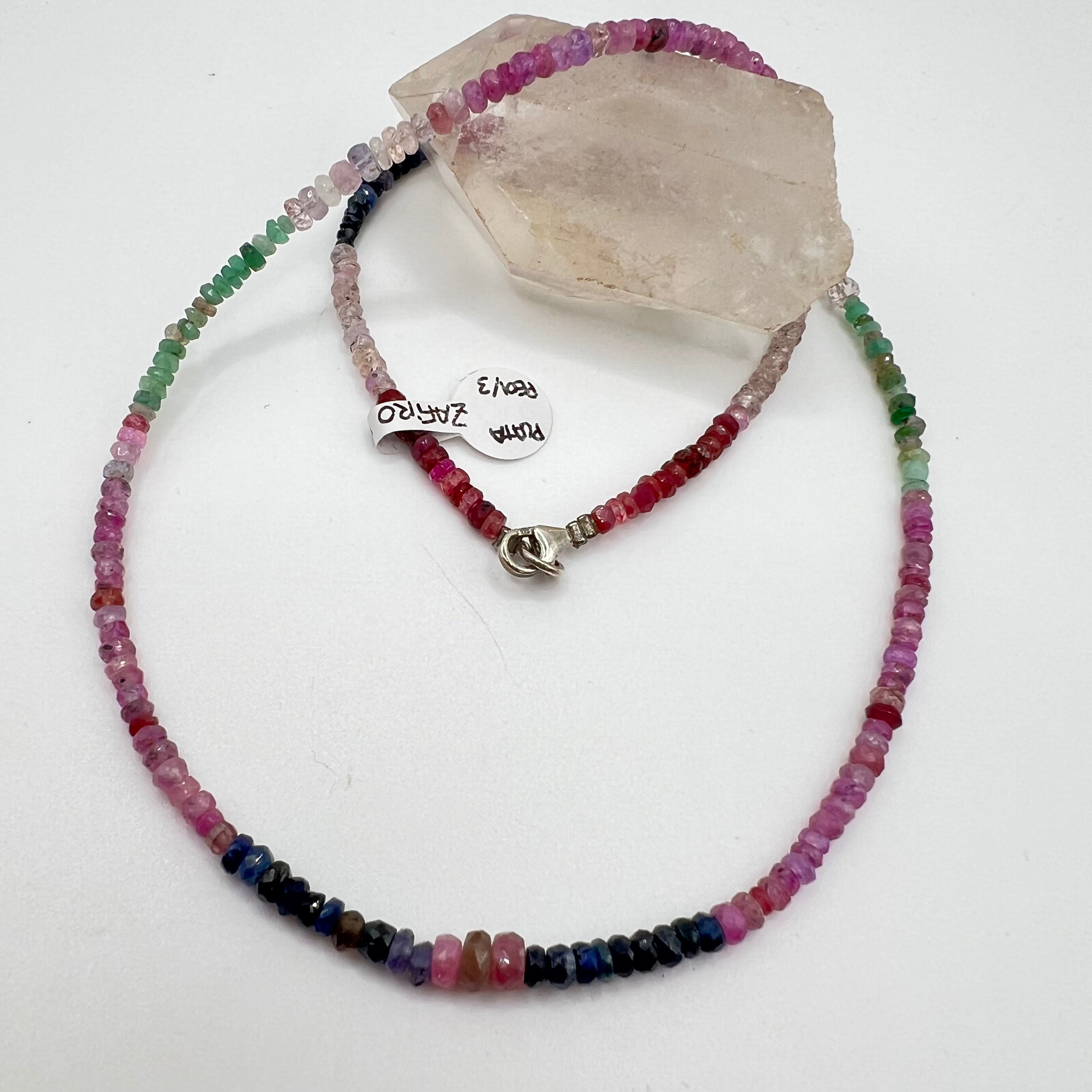 Gargantilla Zafiro Multicolor Lenteja