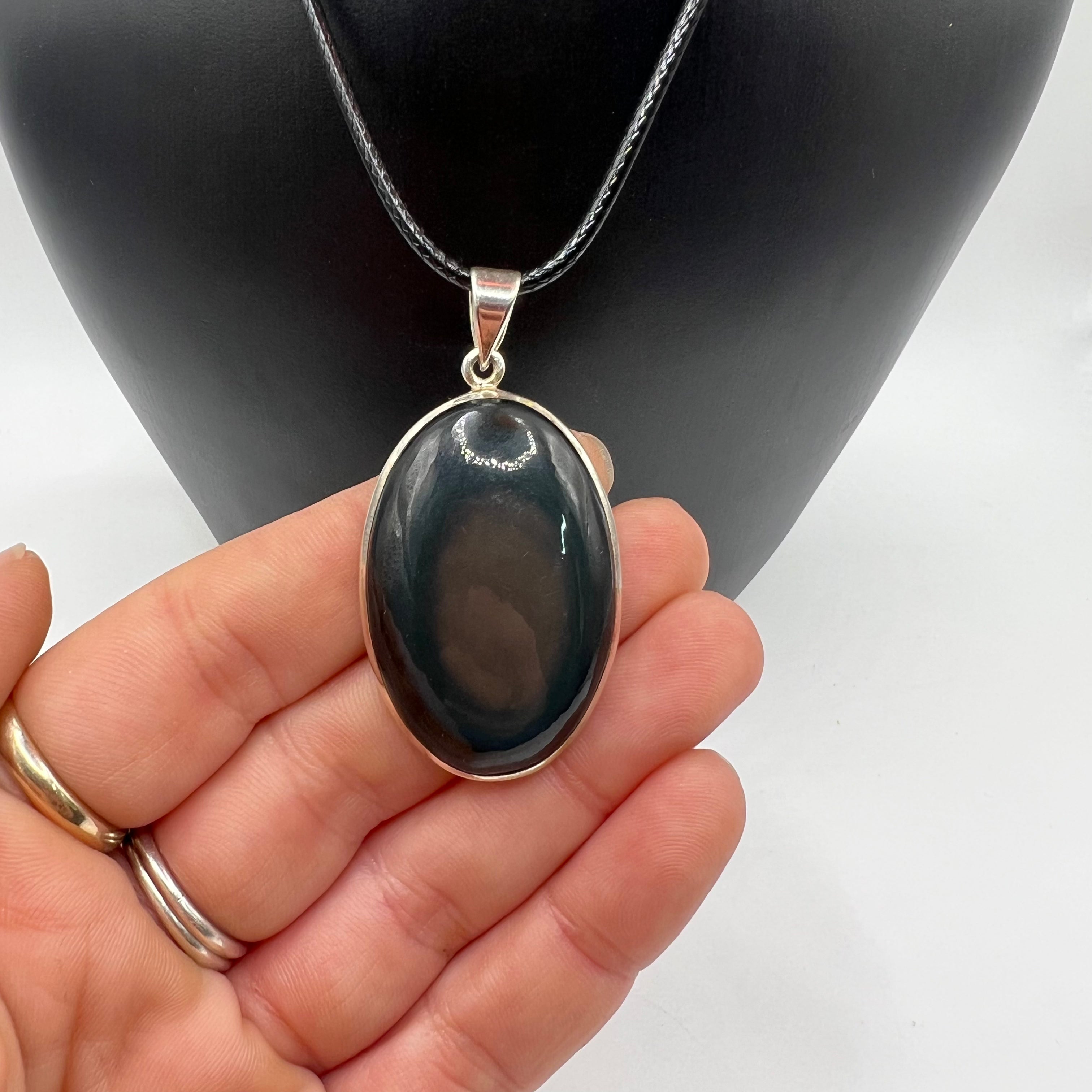 Colgante Cabujón Obsidiana Arcoiris