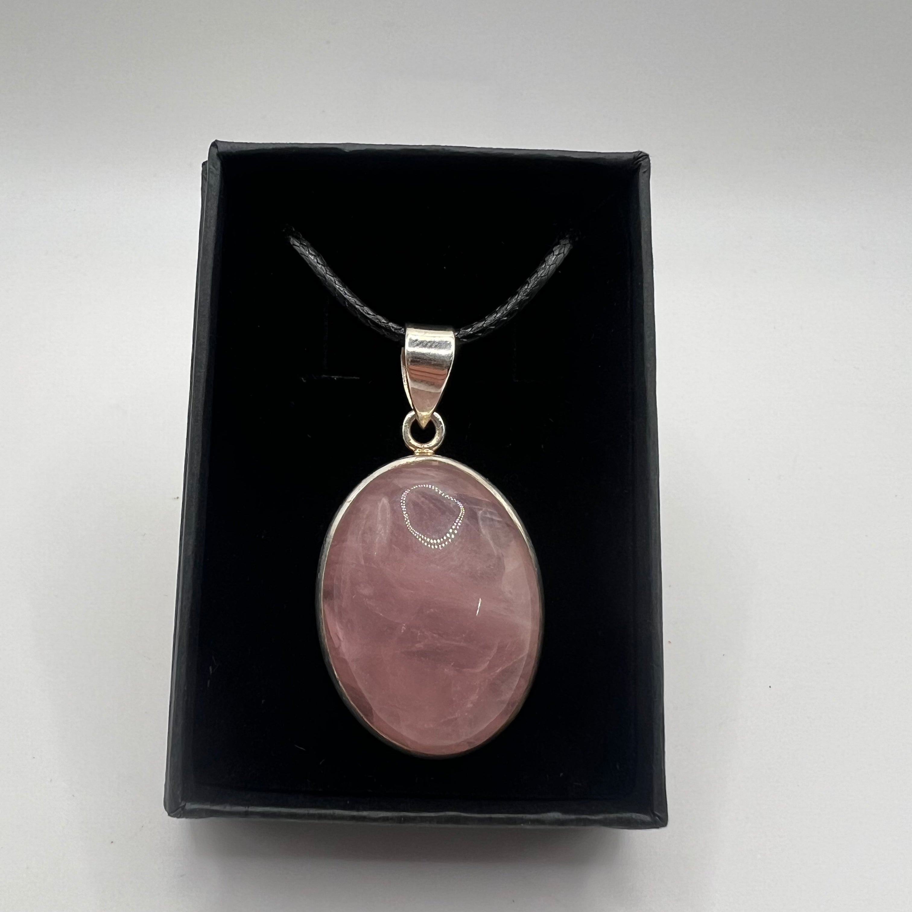 Colgante Cabujón Cuarzo Rosa