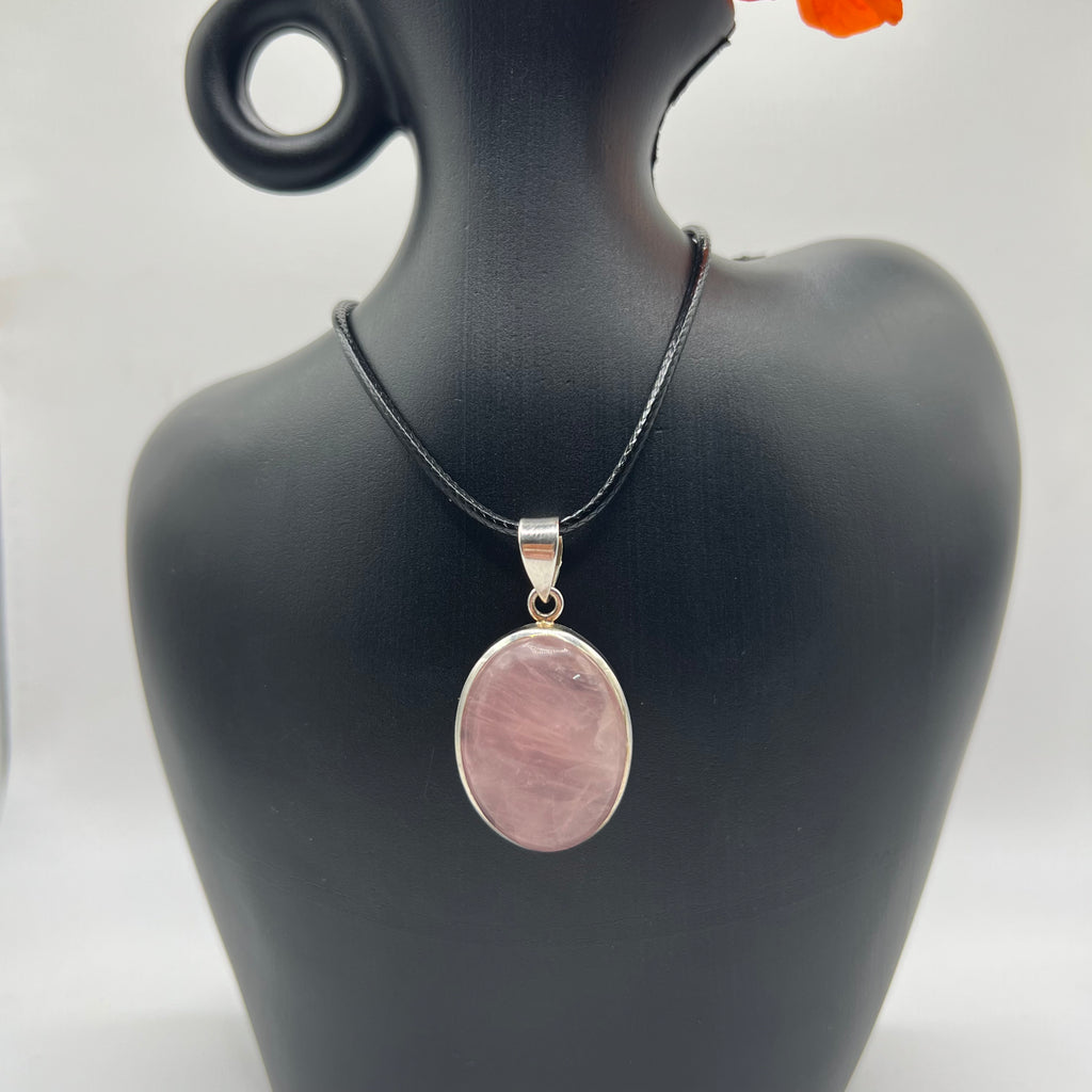 Colgante Cabujón Cuarzo Rosa