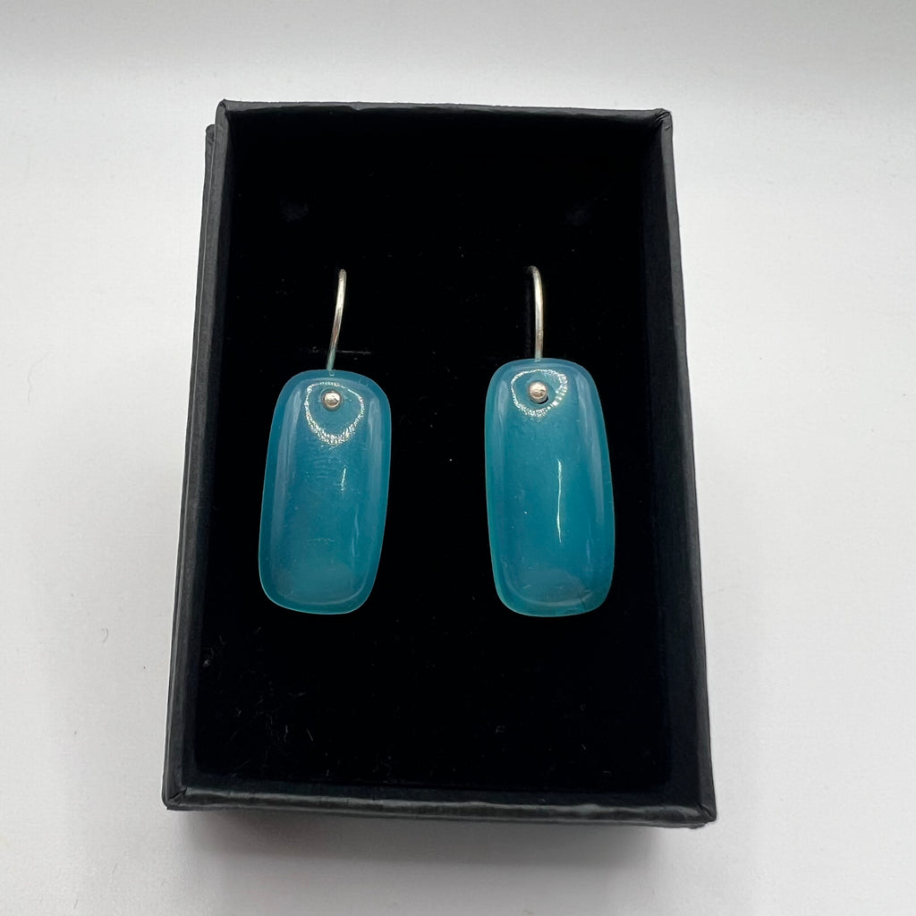 Pendientes Cabujón Ónix azul