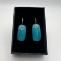 Pendientes Cabujón Ónix azul