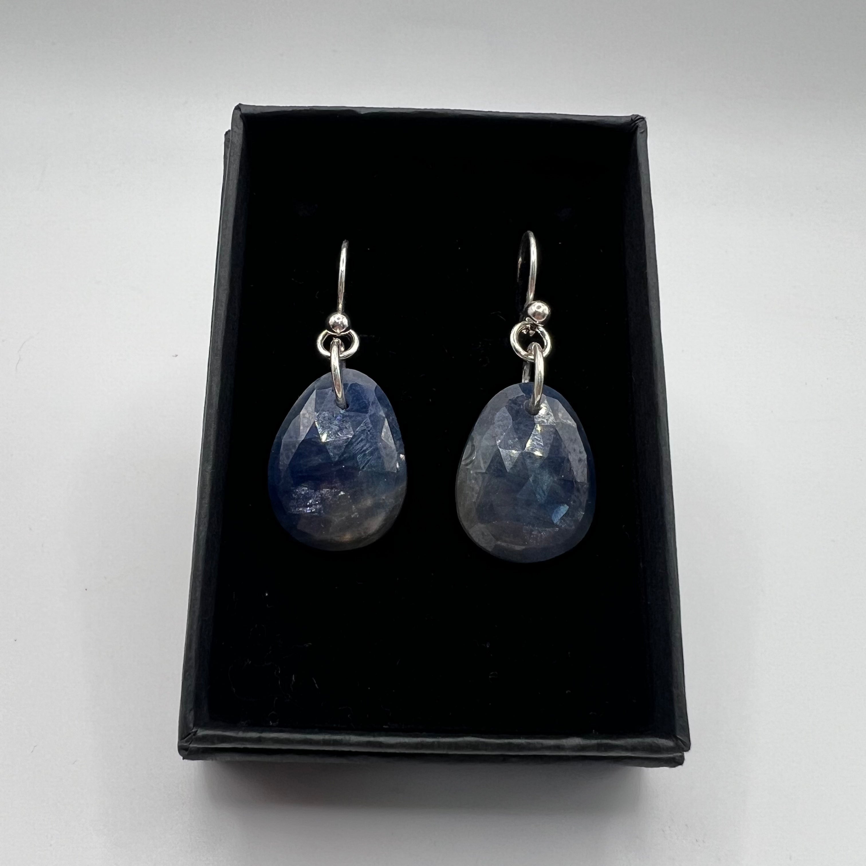 Pendientes Cabujón Zafiro