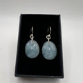 Pendientes Cabujón Aguamarina