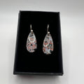 Pendientes Cabujón Jaspe Océano
