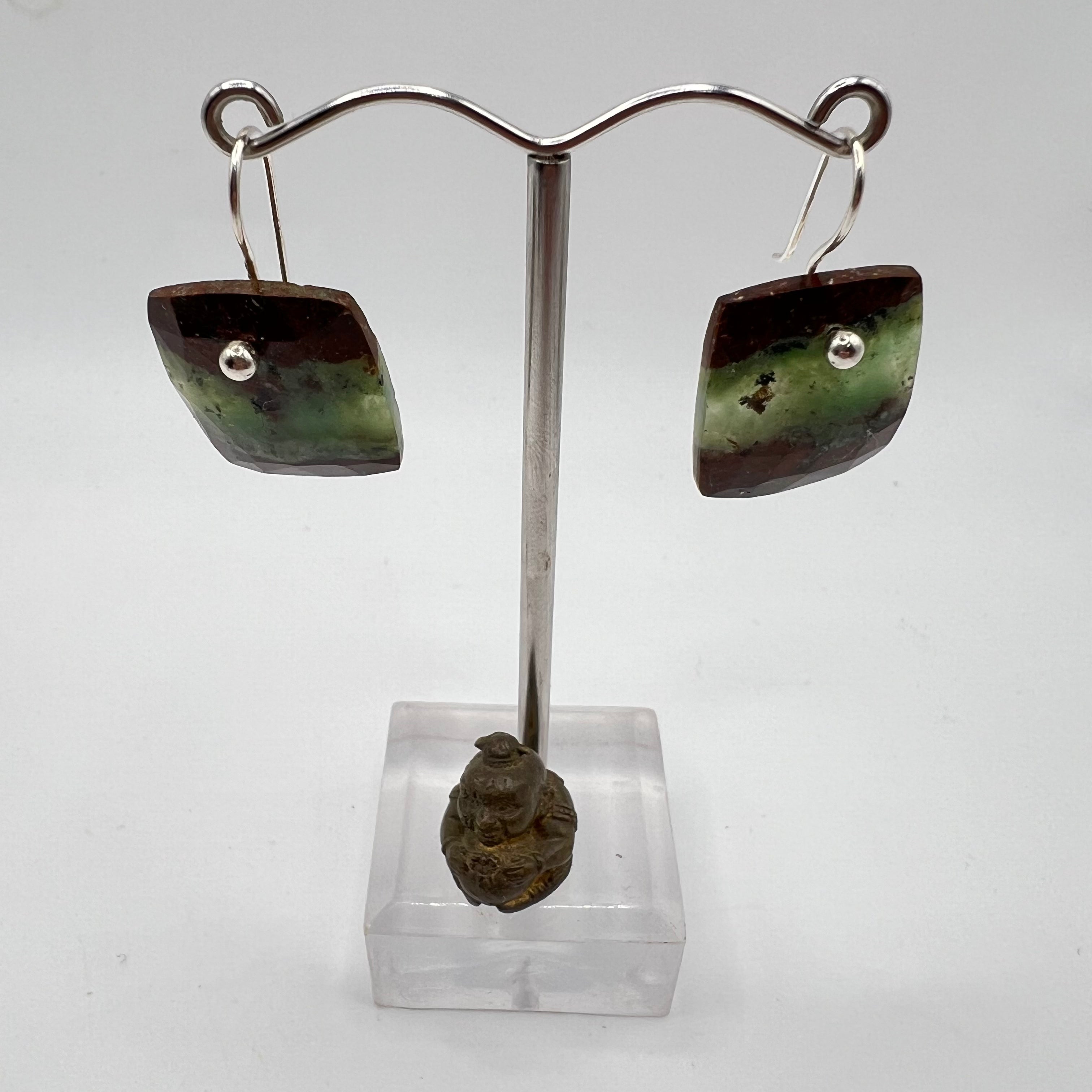 Pendientes Cabujón Crisoprasa