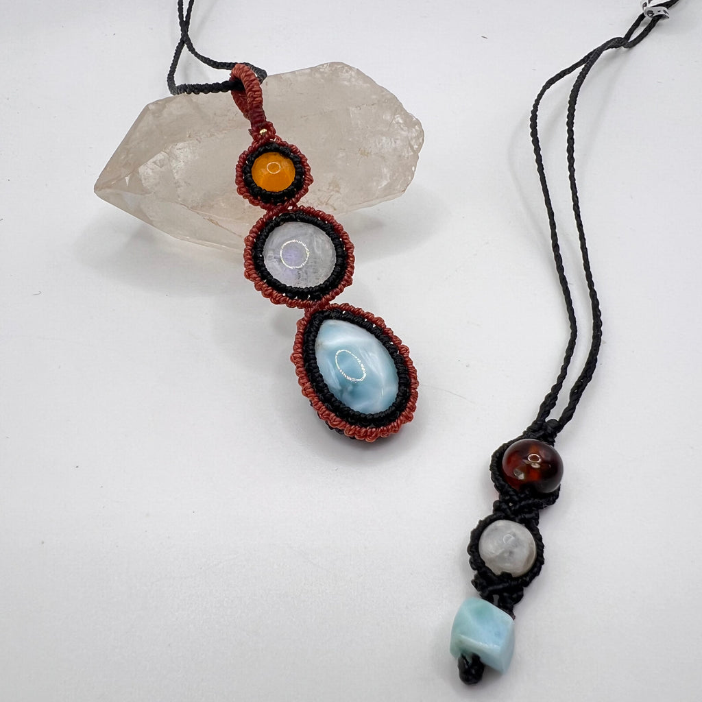 Elysium Deux – Larimar, Piedra Luna y Ámbar